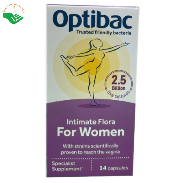 Viên uống hỗ trợ bổ sung lợi khuẩn cho nữ giới Optibac For Women (14 viên)